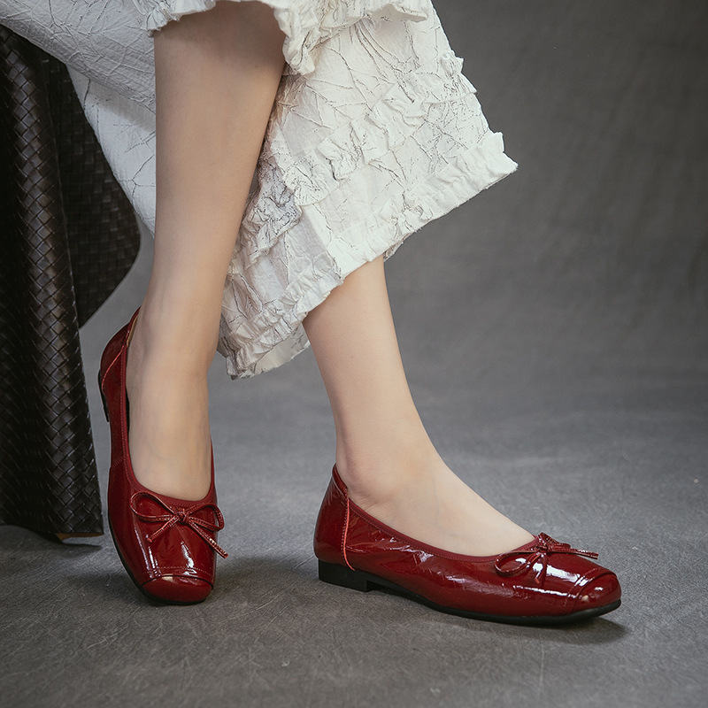 Women Shoes Japanese Brand - Женские туфли-лодочки из натуральной кожи с