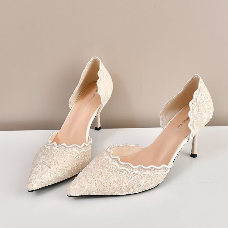 Women'S Shoes Temu - Женские туфли-лодочки на шпильке с кружевным
