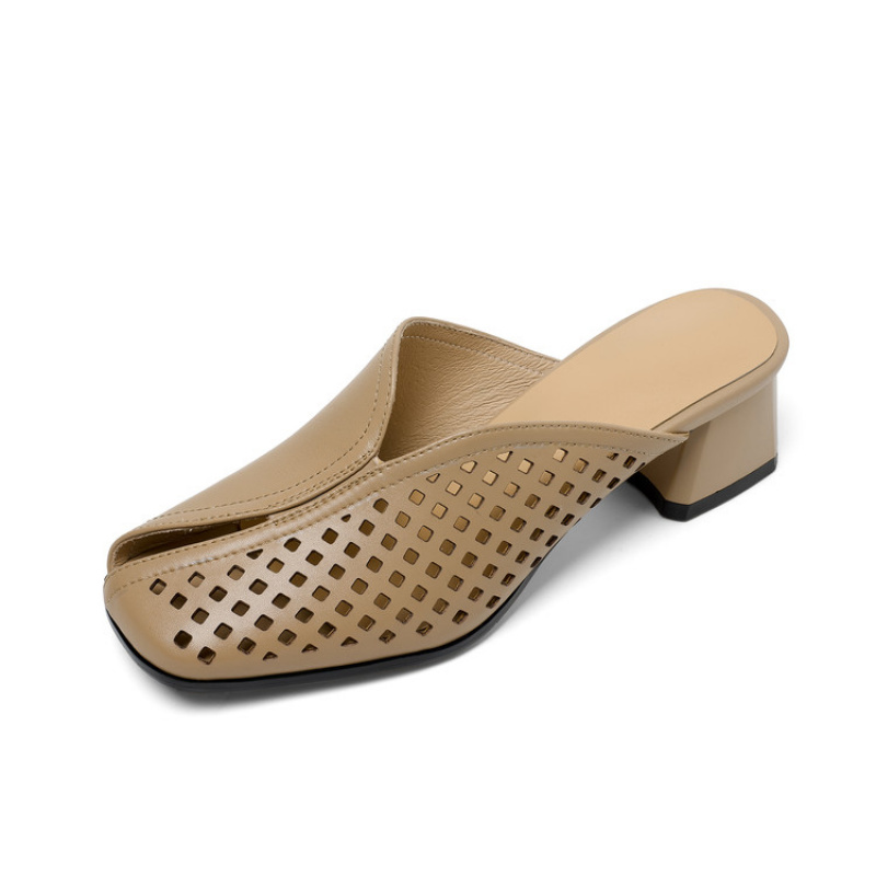 Women'S Shoes In Wide Width - Туфли-мюли на толстом каблуке, без застежек,