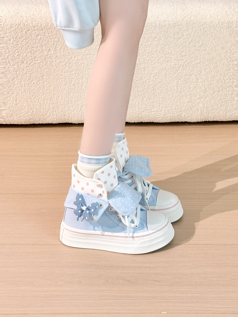 Women'S Shoes Trendy - Женские высокие кеды Original Butterfly синие