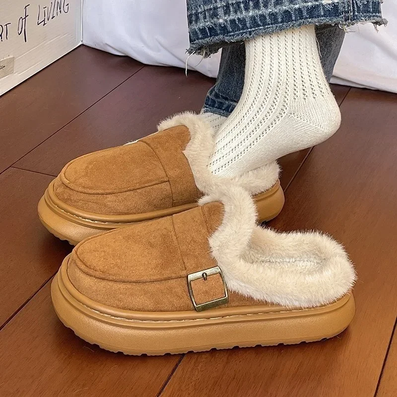 Women Shoes Japanese Brand - Модные повседневные женские домашние тапочки, зимние