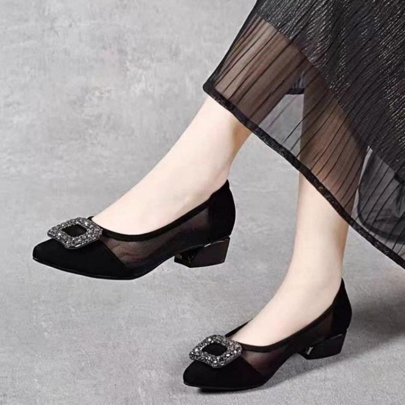 Women'S Shoes Temu - Элегантные туфли-лодочки с острым носком и