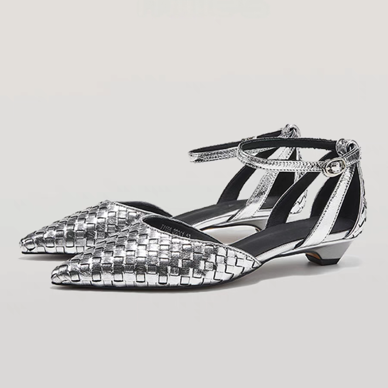 Women Shoes Branded - Женские элегантные сандалии на низком каблуке