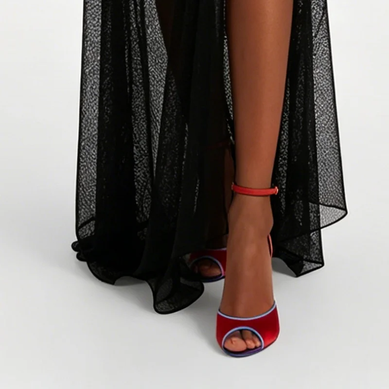 Атласные босоножки с открытым  – обзор и цена Peep Toe Heels