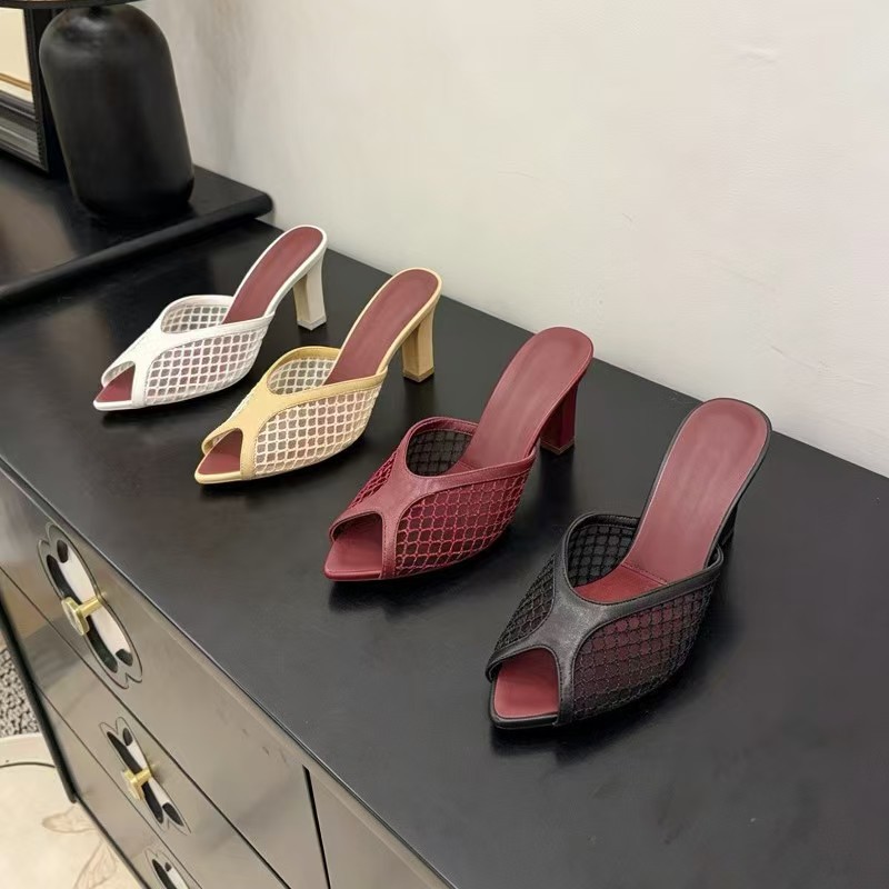 Женские босоножки-мюли из сетк – обзор и цена Peep Toe Heels