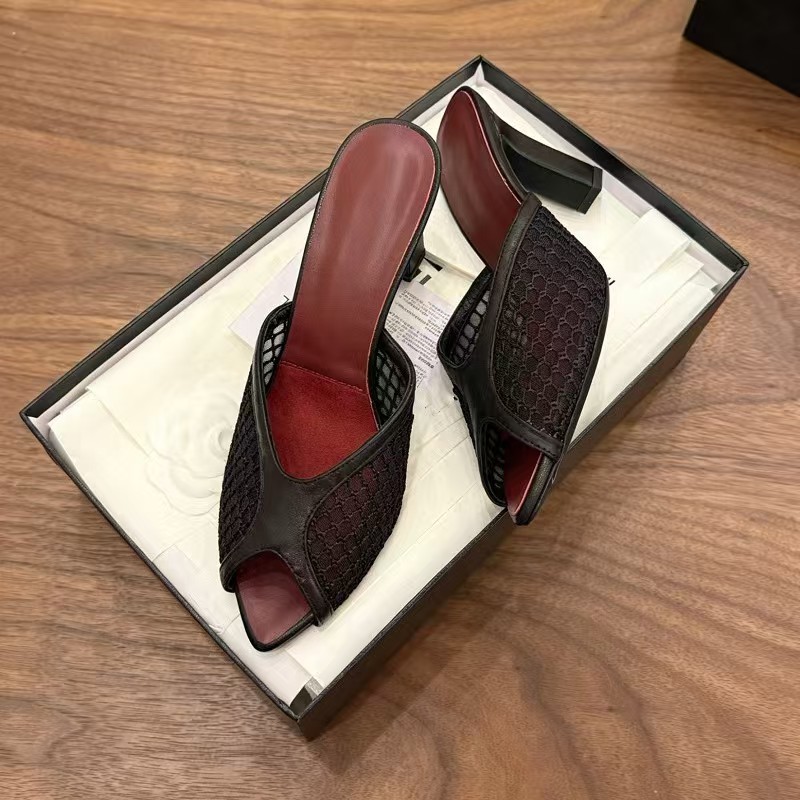 Женские босоножки-мюли из сетк – обзор и цена Peep Toe Heels