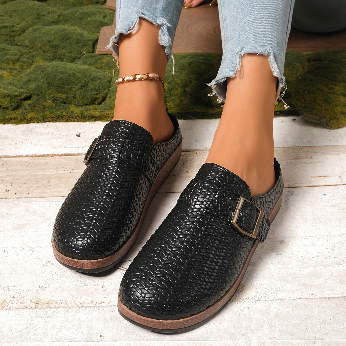 Новая модная удобная и прочная – обзор и цена Slip On Mule Flat