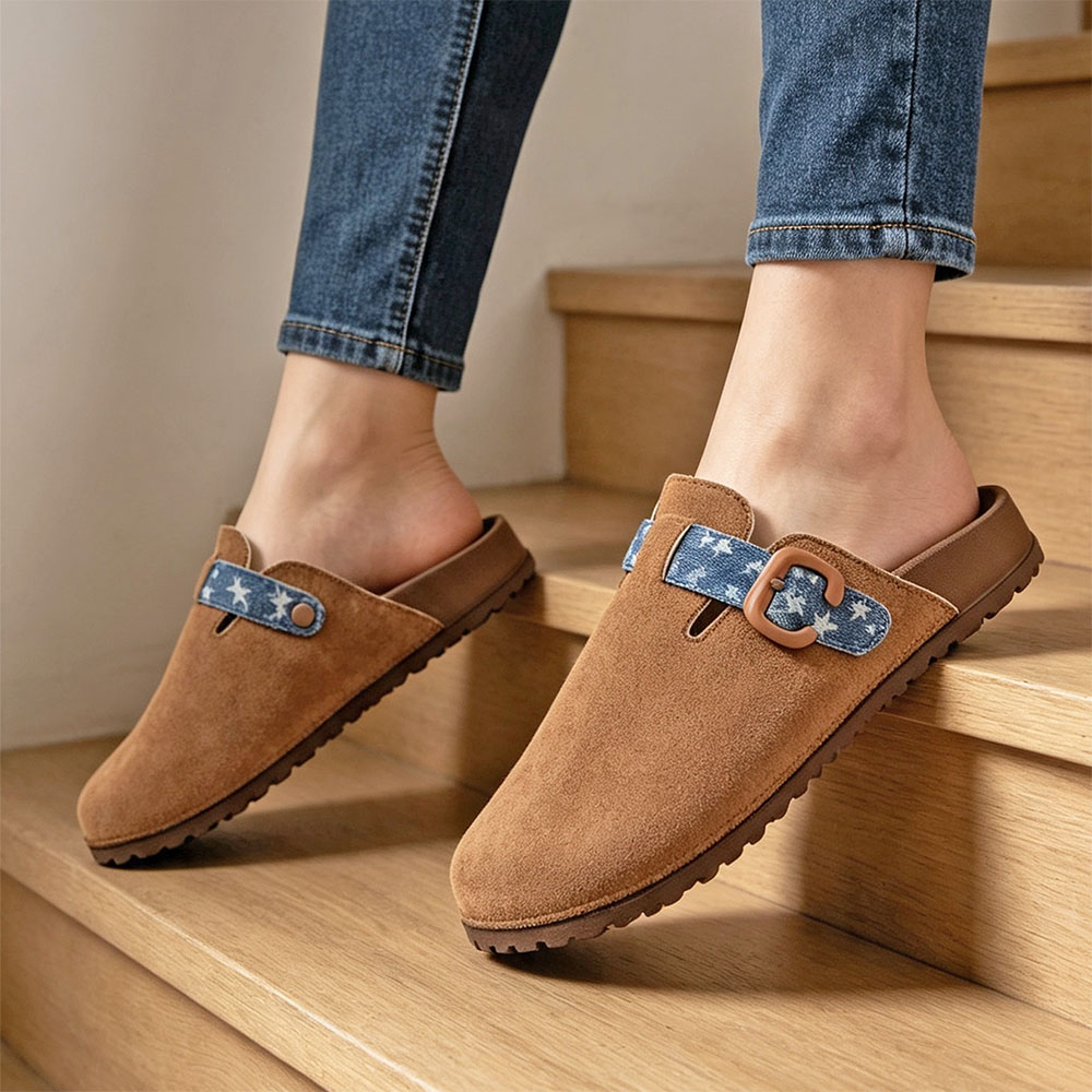 Женские мюли с закрытым носком – обзор и цена Slip On Mule Flat