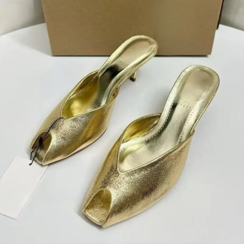 Женские дизайнерские туфли-мюл – обзор и цена Peep Toe Heels