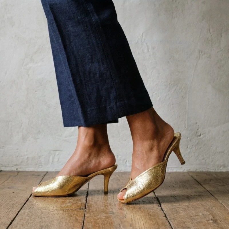 Женские дизайнерские туфли-мюл – обзор и цена Peep Toe Heels