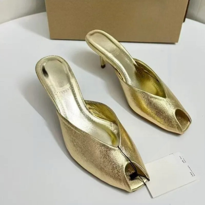 Женские дизайнерские туфли-мюл – обзор и цена Peep Toe Heels