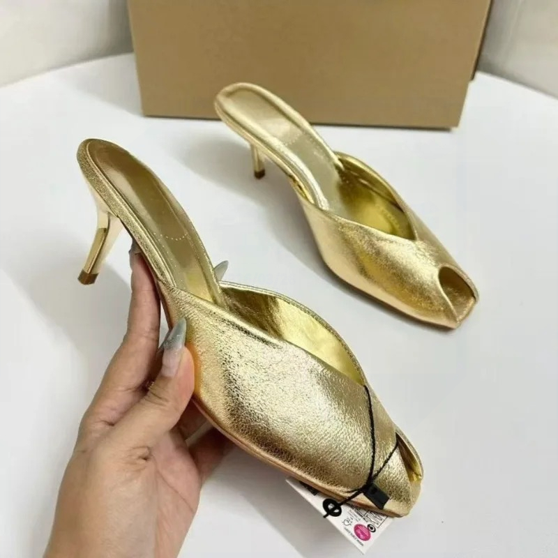 Женские дизайнерские туфли-мюл – обзор и цена Peep Toe Heels